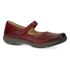 Dansko Stacy Red Waxy Burnished