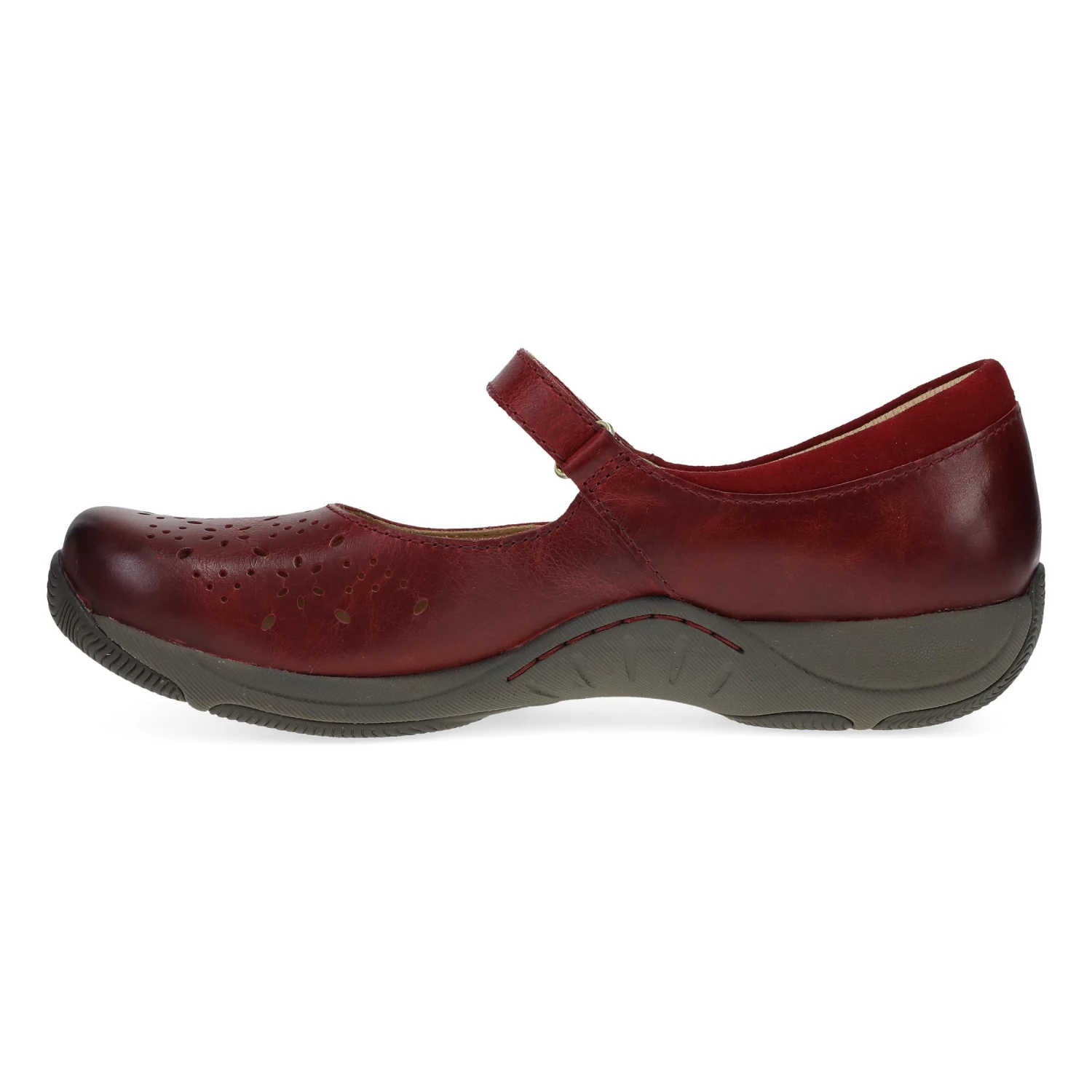 Dansko Stacy Wide Red Waxy Burnished 3 Dansko Stacy Wide Red Waxy Burnished - Image 3