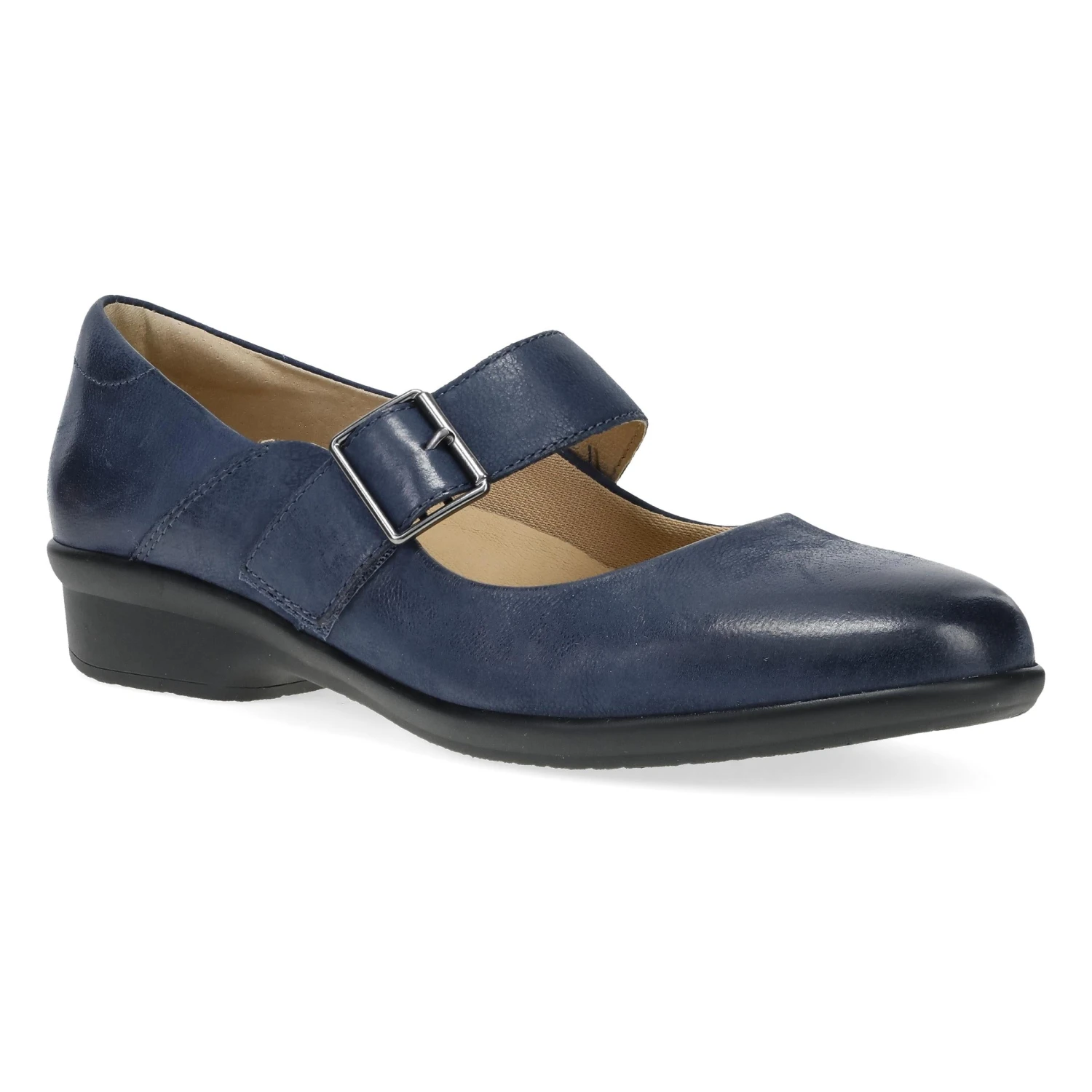 Dansko Collette Wide Navy Burnished Nubuck 1 Dansko Collette Wide Navy Burnished Nubuck