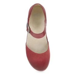 Dansko Mae Red Burnished Suede -Dansko Shop 9613405300 VIT