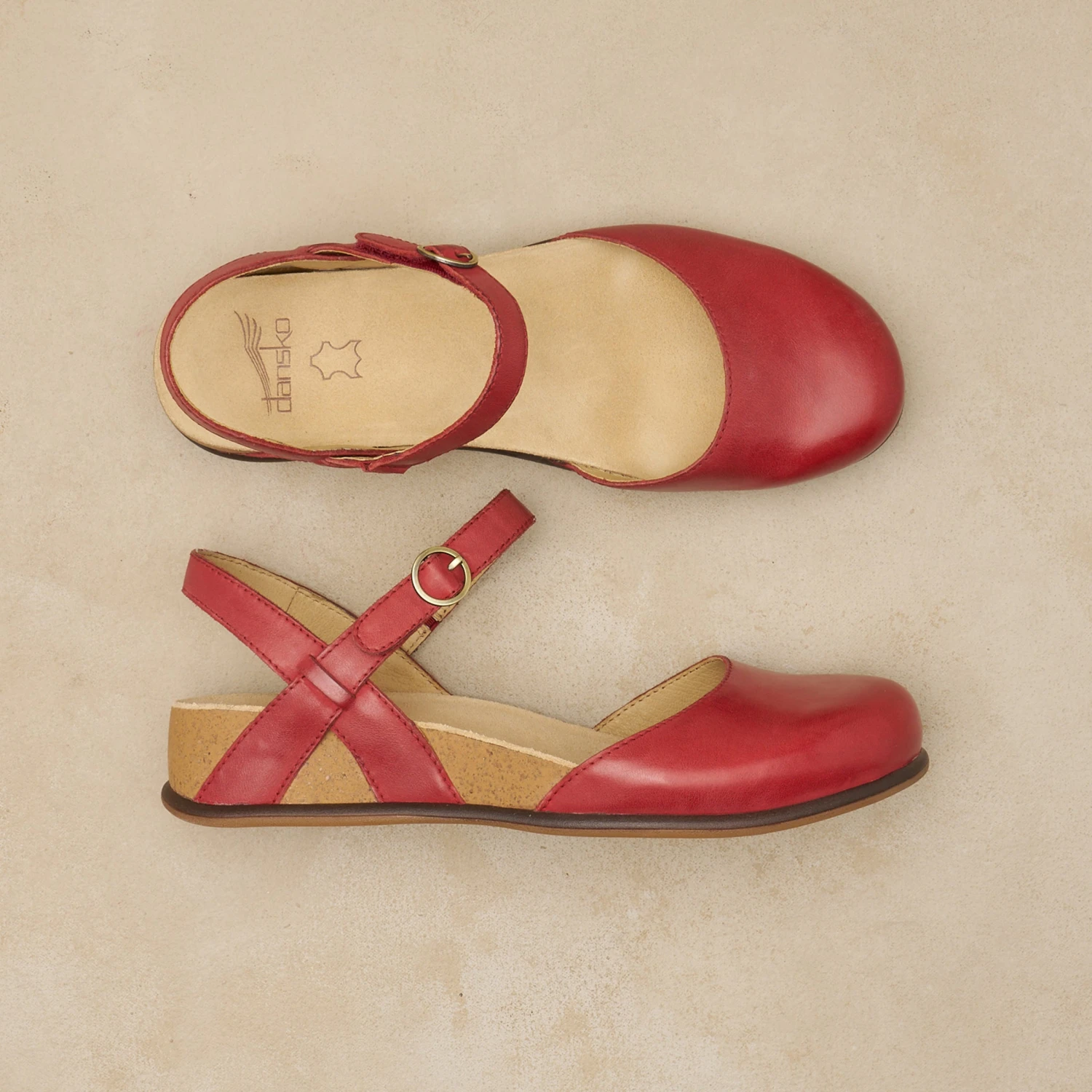 Dansko Christine Red Burnished Nappa 6 Dansko Christine Red Burnished Nappa - Image 6